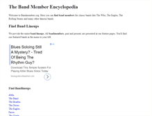 Tablet Screenshot of bandmembers.org